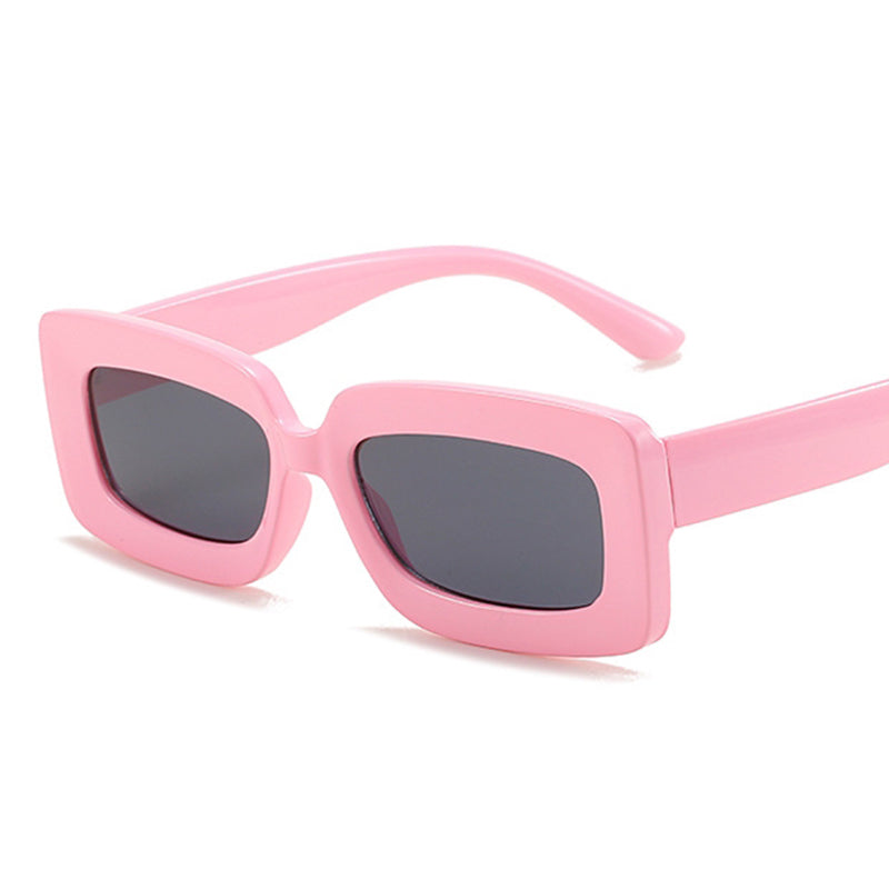 pink rectangle sunglasses