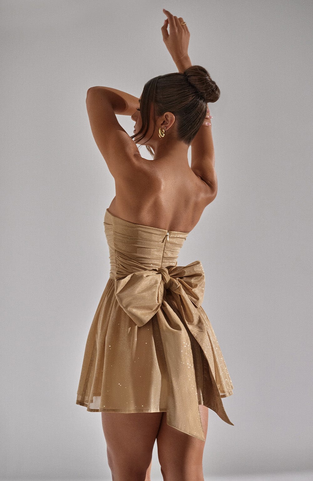 bow back dress