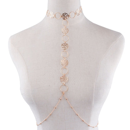 Wild Rose Body Chain Necklace